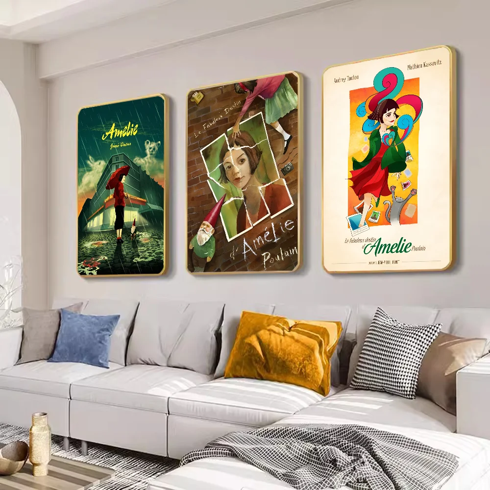 Амели Классический Фильм Ретро Наклейки HD Качество Клей Настенное Искусство Для