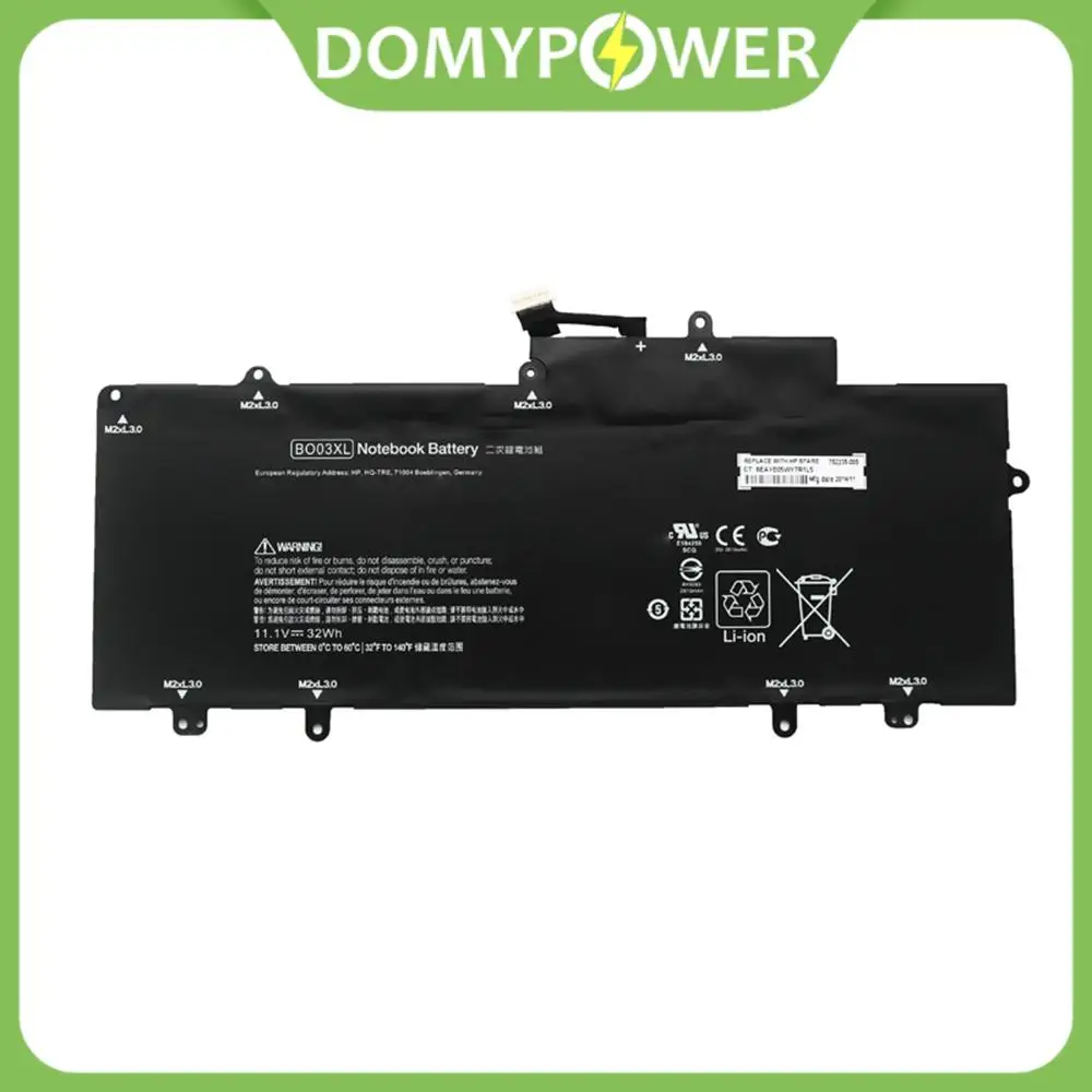 

Аккумуляторы для ноутбука BO03XL 774159-001 HSTNN-IB6P 751895-1C1 CHROMEBOOK 14-X030NR 14-X010NR 11,1 В 3 ячейки