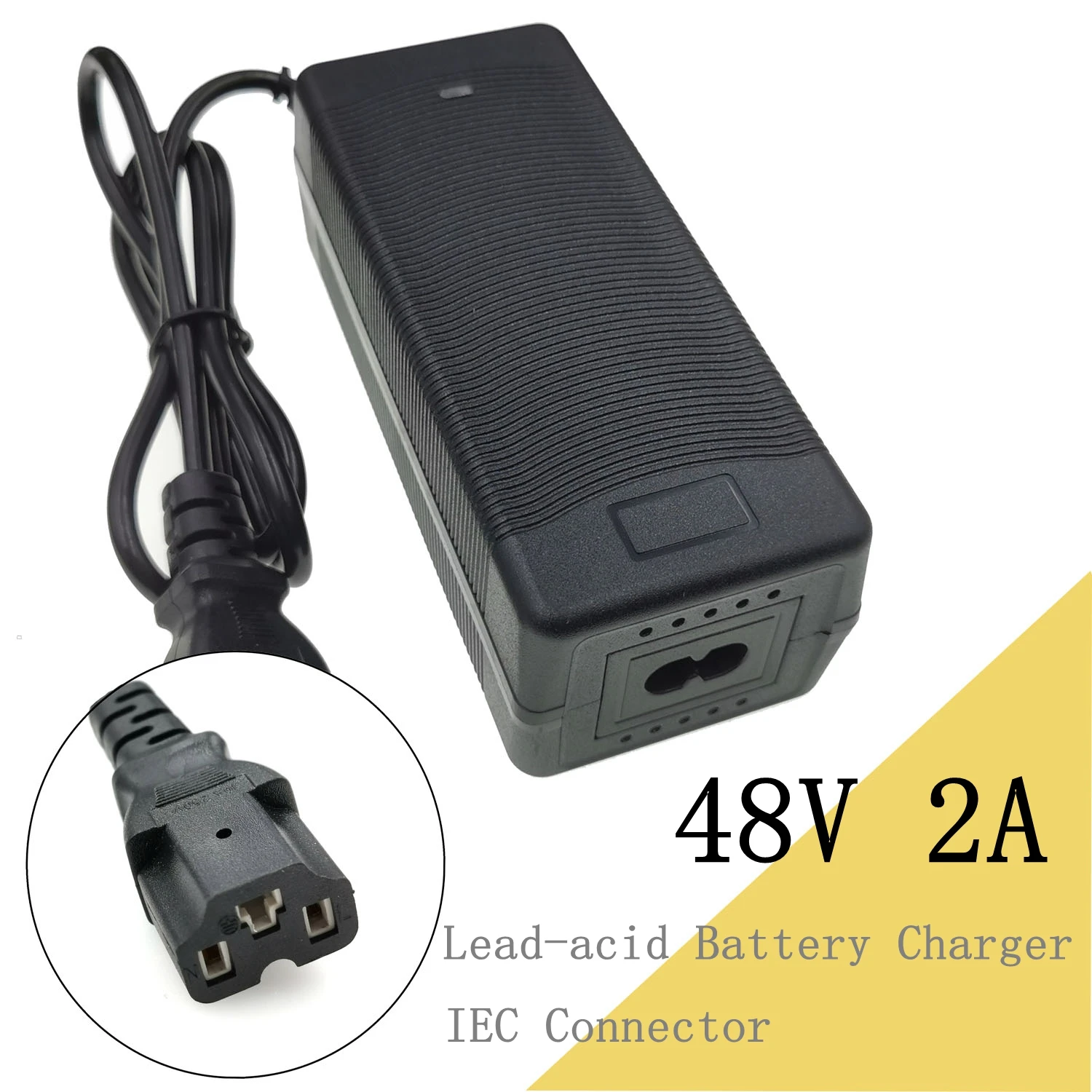 

48V 2A Lead-acid Battery Charger for 57.6V Lead acid Battery Electric Bicycle Bike Scooters Motorcycle Charger IEC Connector