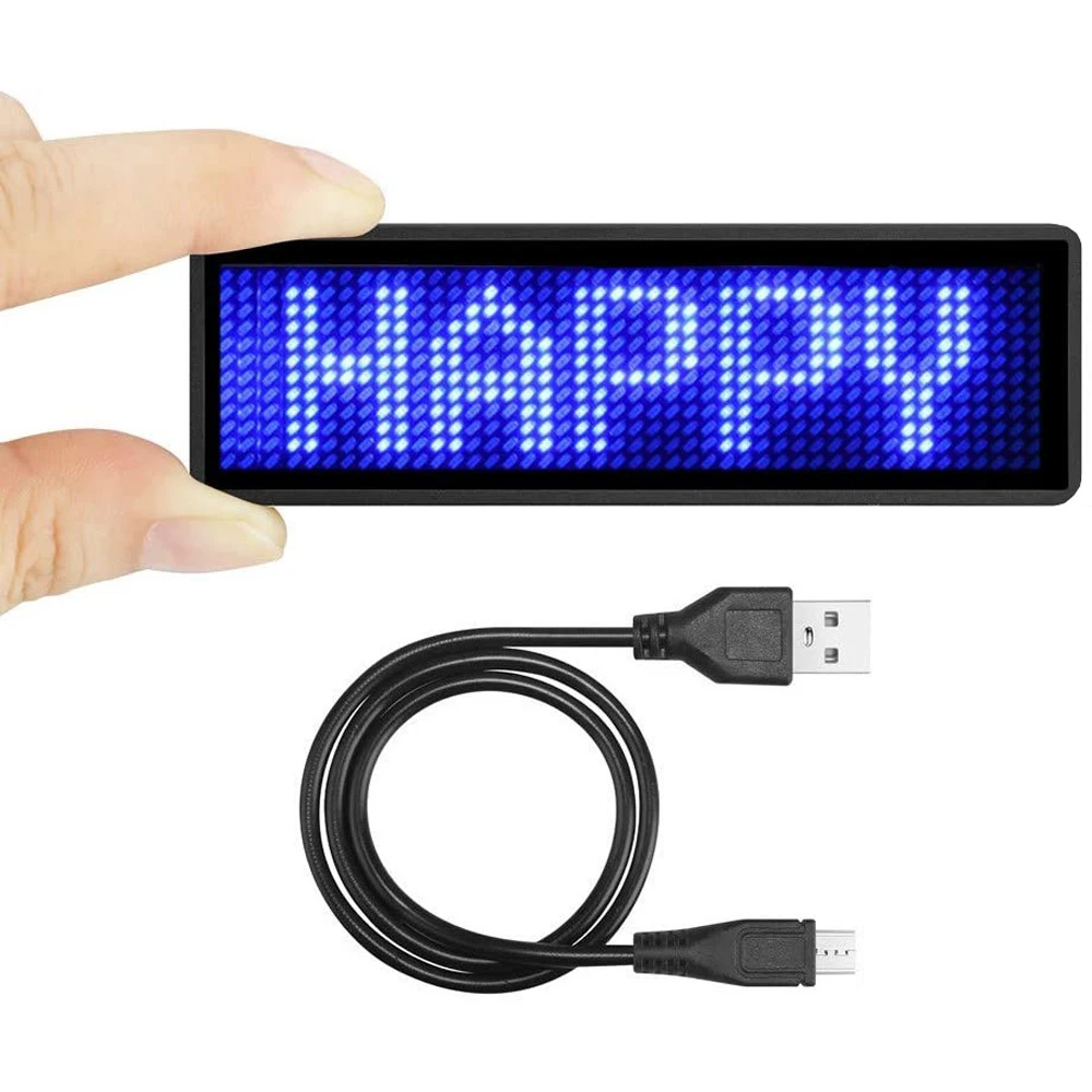 

Insignia Bluetooth Multi-program Scrolling Message Board Digital LED Badge LED Name Tag LED Display LED Name Badge