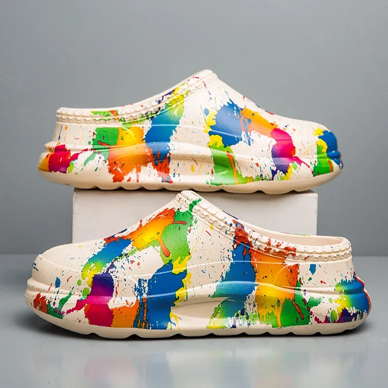 Мужские Нескользящие кухонные туфли дышащие без застежки для ресторана работы