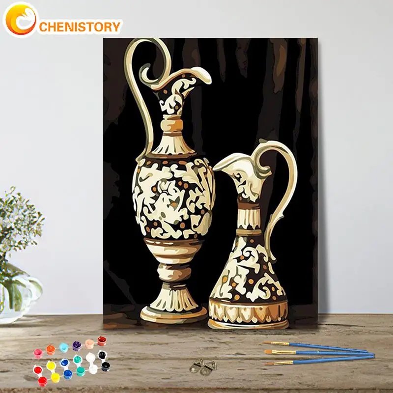 

CHENISTORY Paint By Number Drawing On Canvas Handpainted Landscape For Adult Children Art Gift Diy Pictures By Number Kits Hom