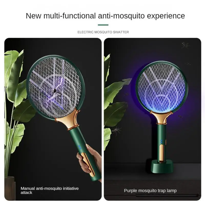 

Mosquito Killer Two-in-one Rechargeable Lithium Battery Physical Electric Mosquito Killer Racket Fly Swatter Repellent Lamp