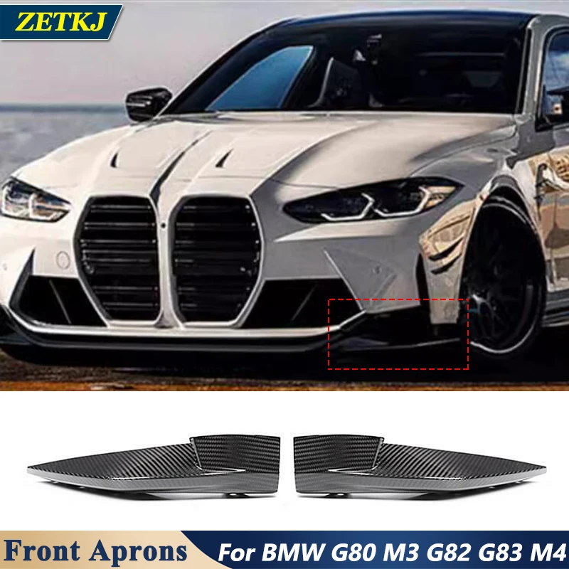 Высококачественные передние бамперы ZETKJ из углеродного волокна для BMW M3 G80 M4 G82 G83