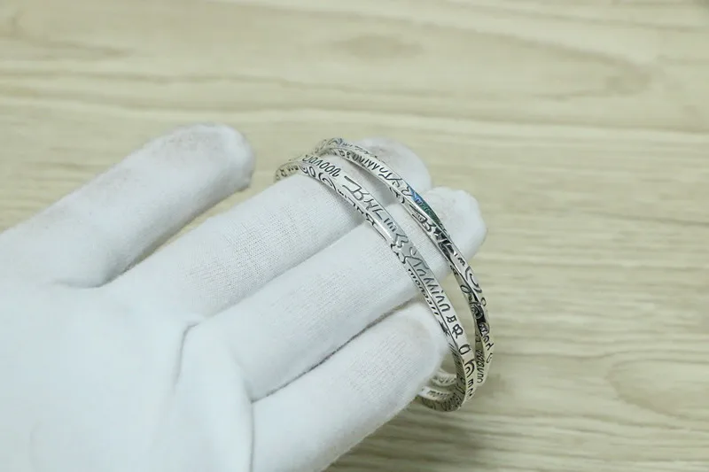 Женский браслет в стиле хип-хоп из серебра 925 пробы