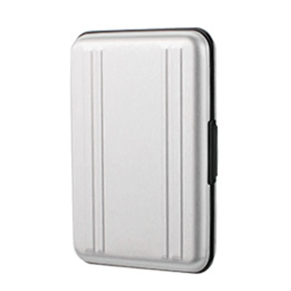 

With 8 Slots Aluminium Portable Anti Shock Organizer Waterproof Storage Box Memory Card Holder