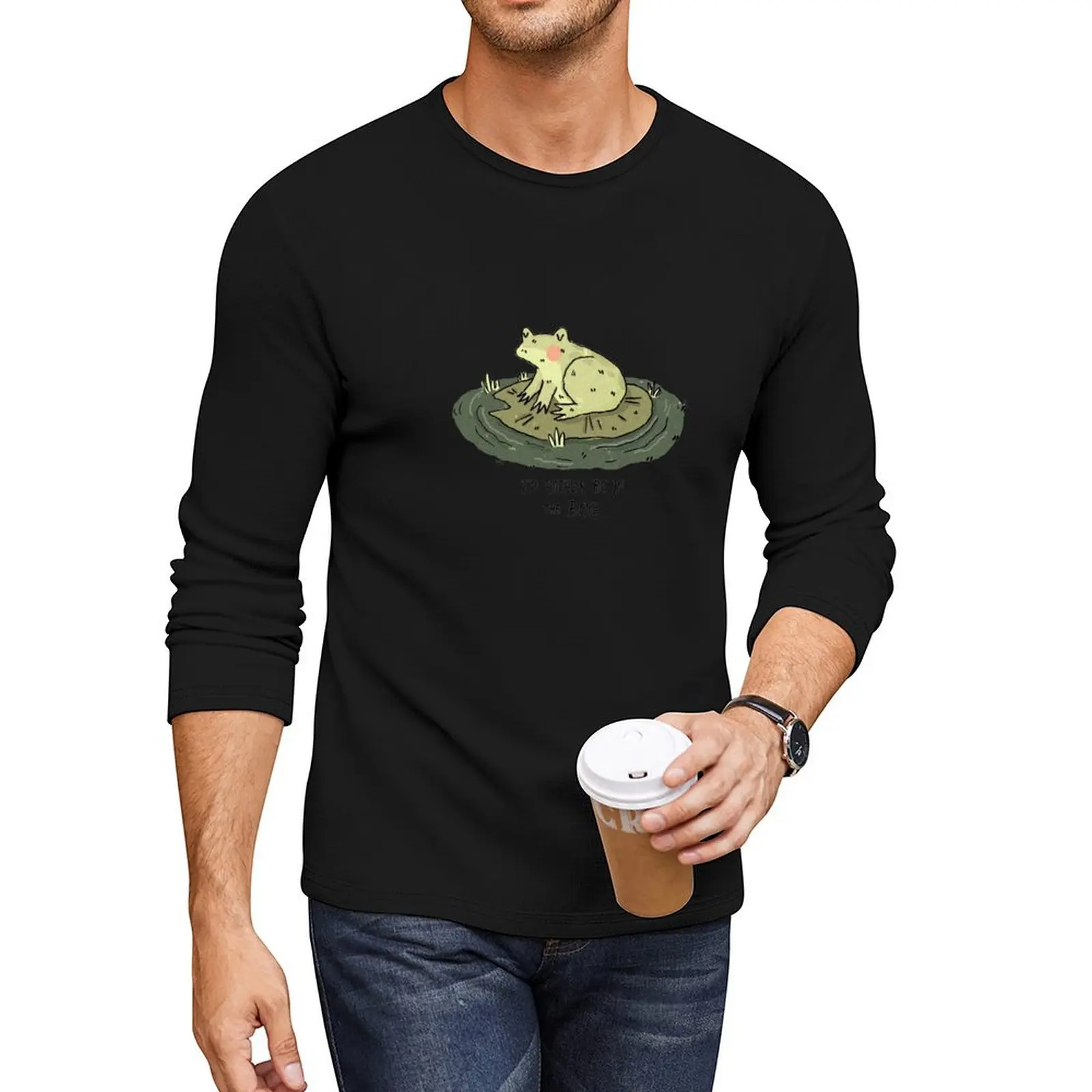 Длинная футболка Я бы предпочел быть в Боге забавная для мальчиков рубашка с