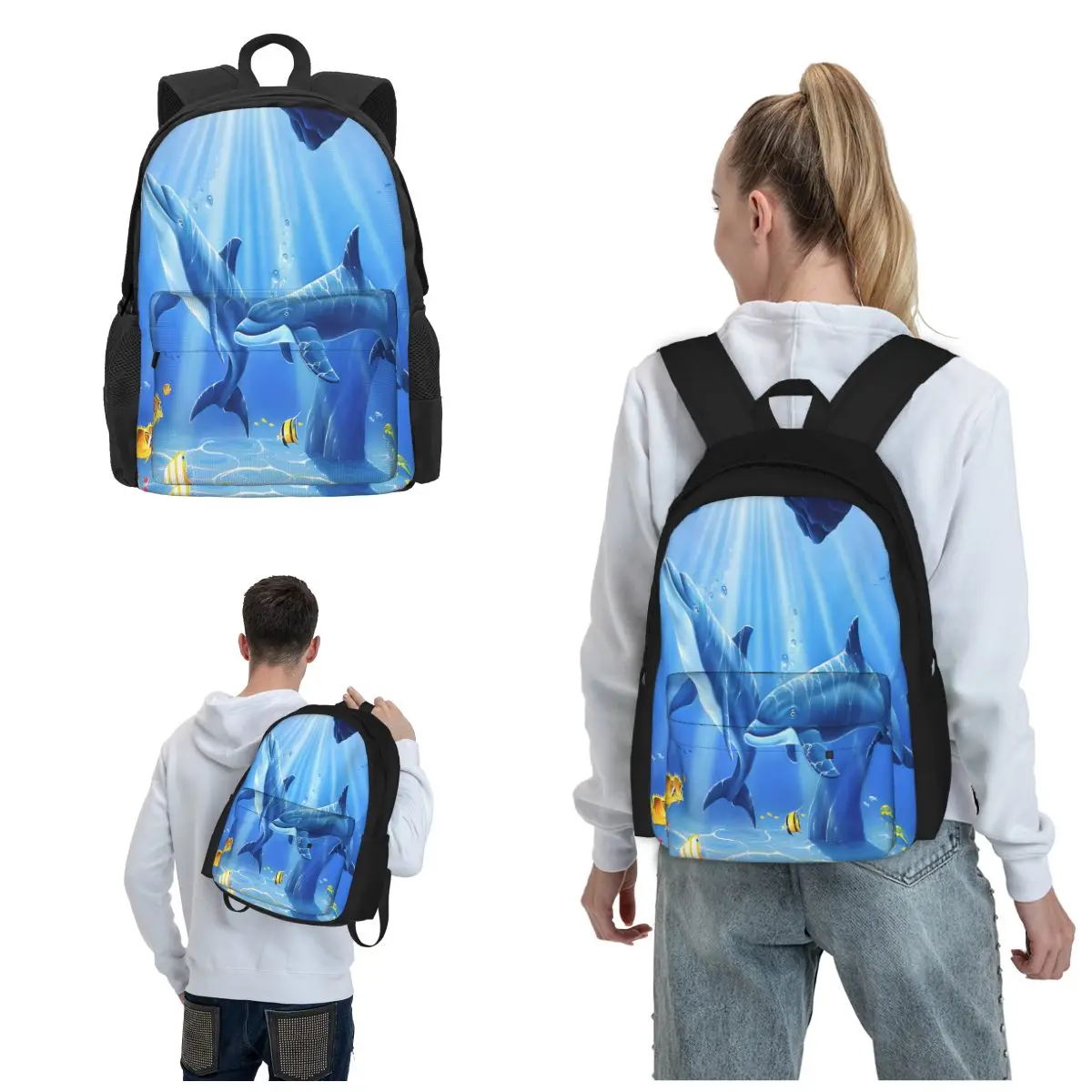 

Sea Animal Dolphin Find The Perfect Backpack Companion For Your Every Adventure Computer Bag Lightweight Casual Travel Bookbag