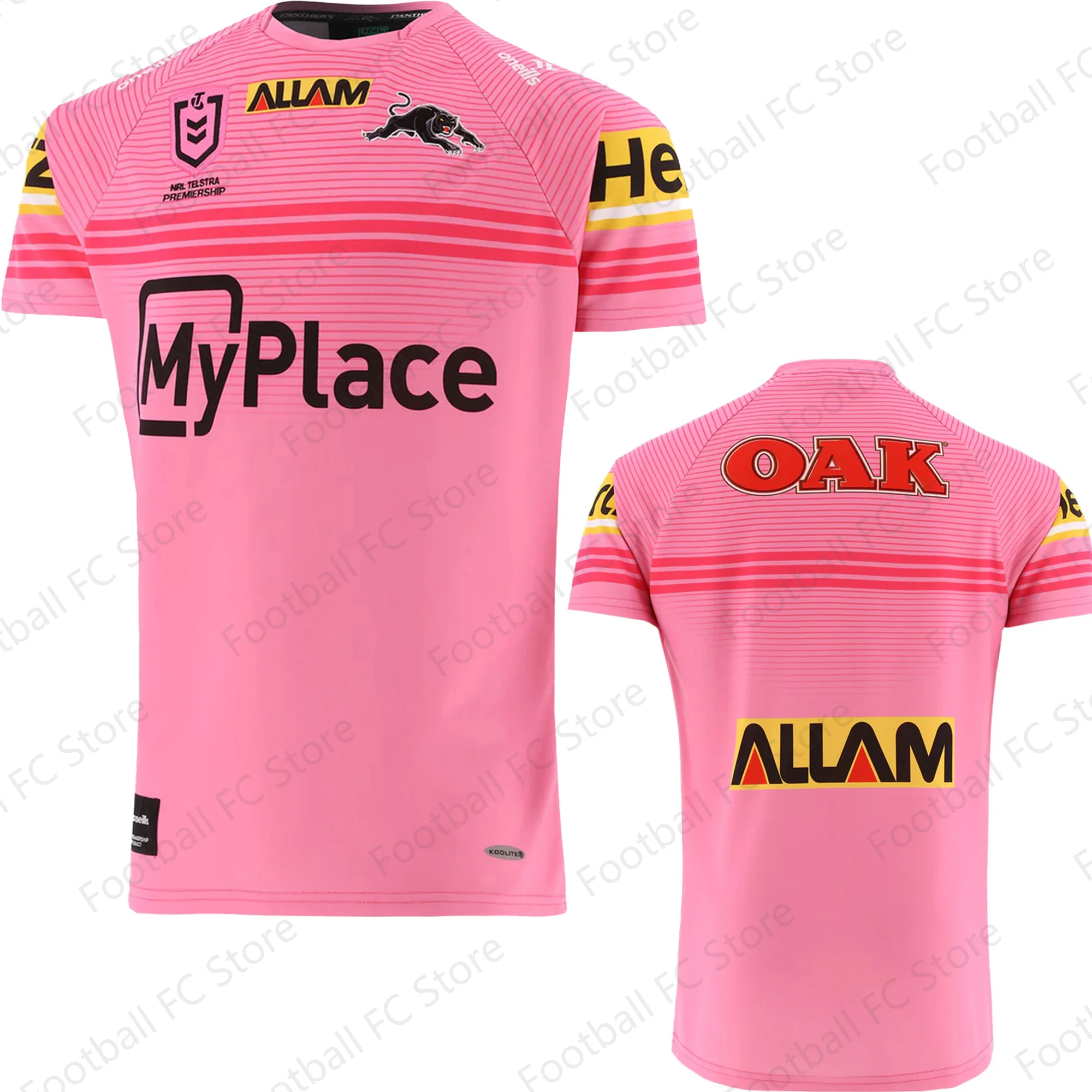 NRL Penrith Panthers 2024 Летняя Копия Австралийского Футбола Джерси Унисекс
