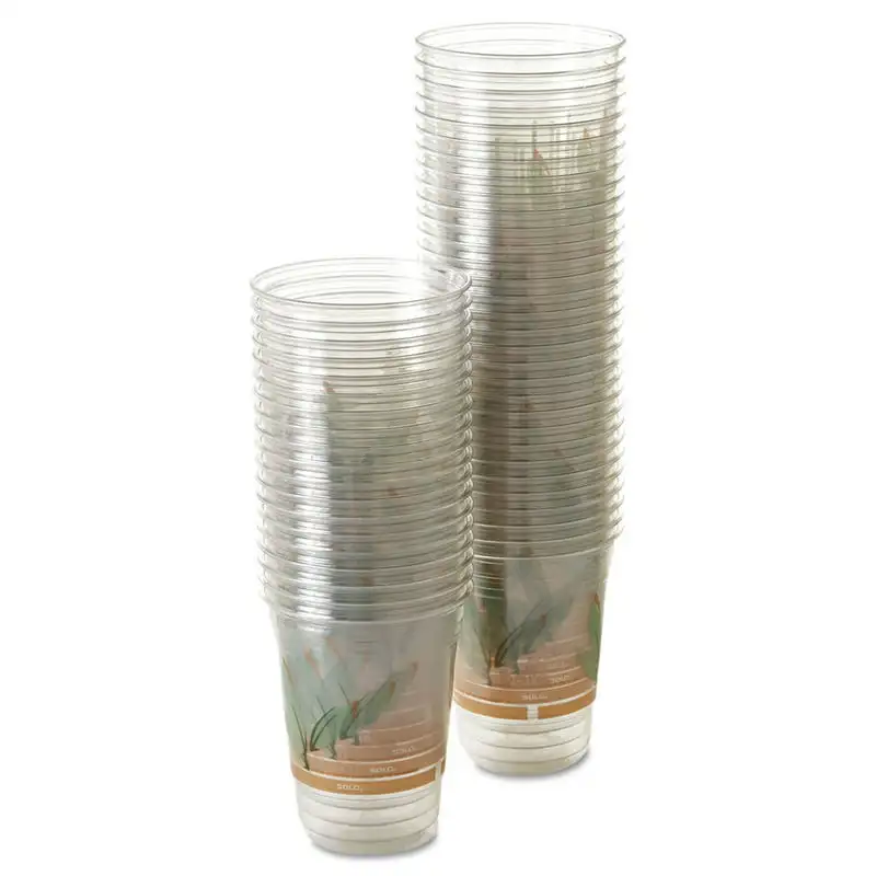 

Bare Eco-Forward Rpet Cold Cups, 16-18 Oz, Clear (50/Pack, 1000/Carton)