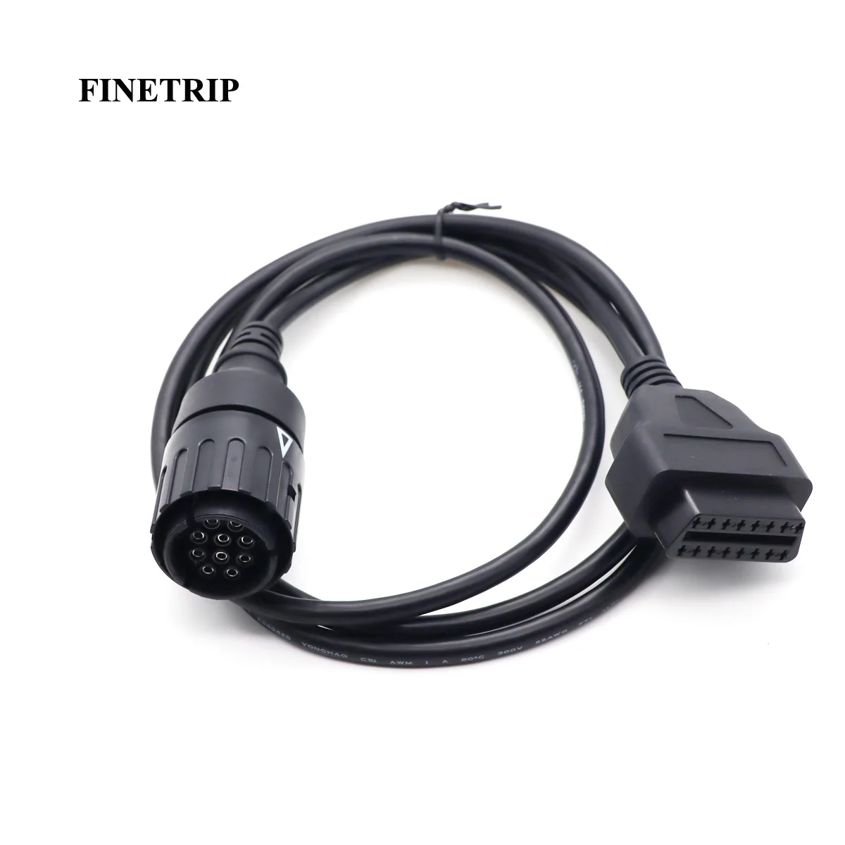 For BMW Motorcycles 10 Pin Adapter ICOM-D Cable 10Pin To 16Pin OBD2 Diagnostic Connector Motobikes OBD 2 Extension - купить по