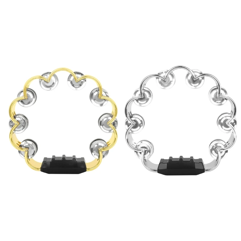 

Двухрядный бубен для взрослых и детей, ручной ударный бубен с колокольчиками