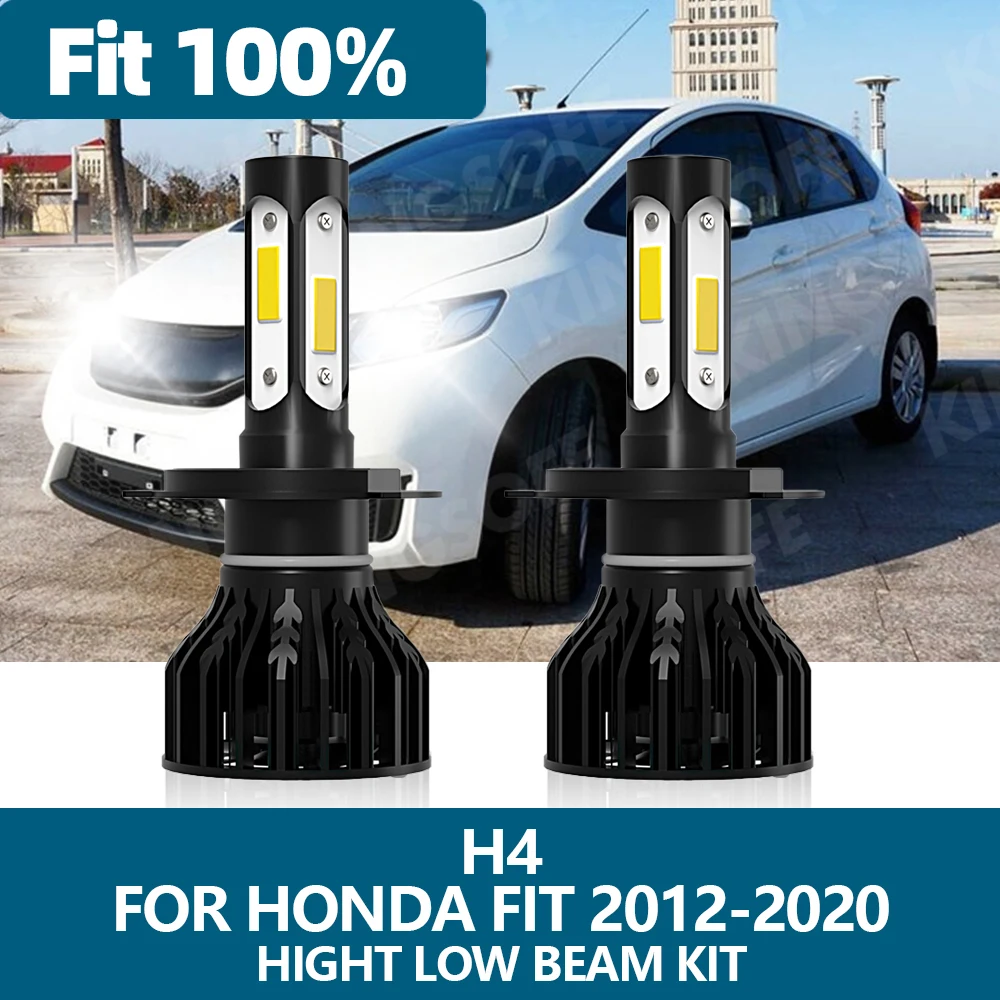 

2Pcs LED Headlight H4 Car Light 6000K High Low Beam Bulbs Kit For Honda Fit 2012 2013 2014 2015 2016 2017 2018 2019 2020