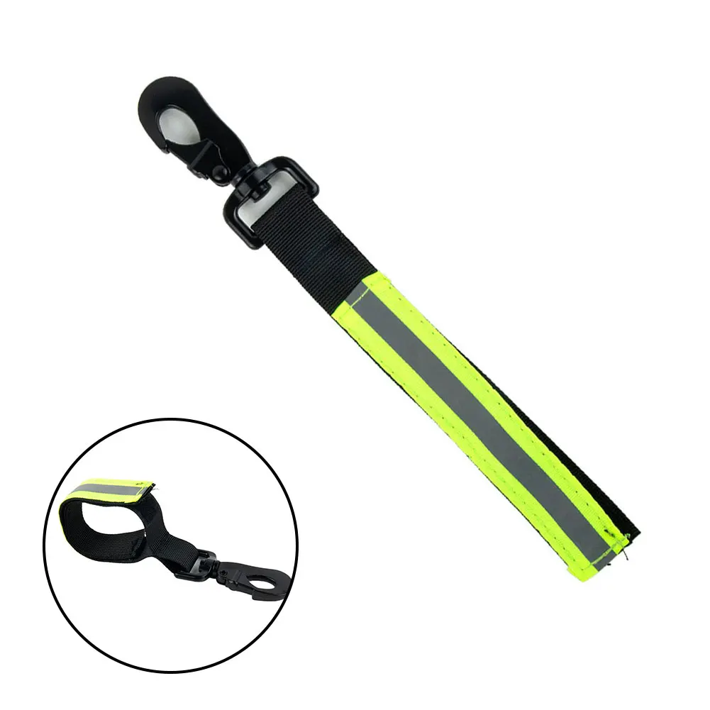 

Adjustable Firefighter Glove Straps Turnout Gear Green Reflective Trim Buckle Glove Storage Heavy Duty Tool For Welding Gloves