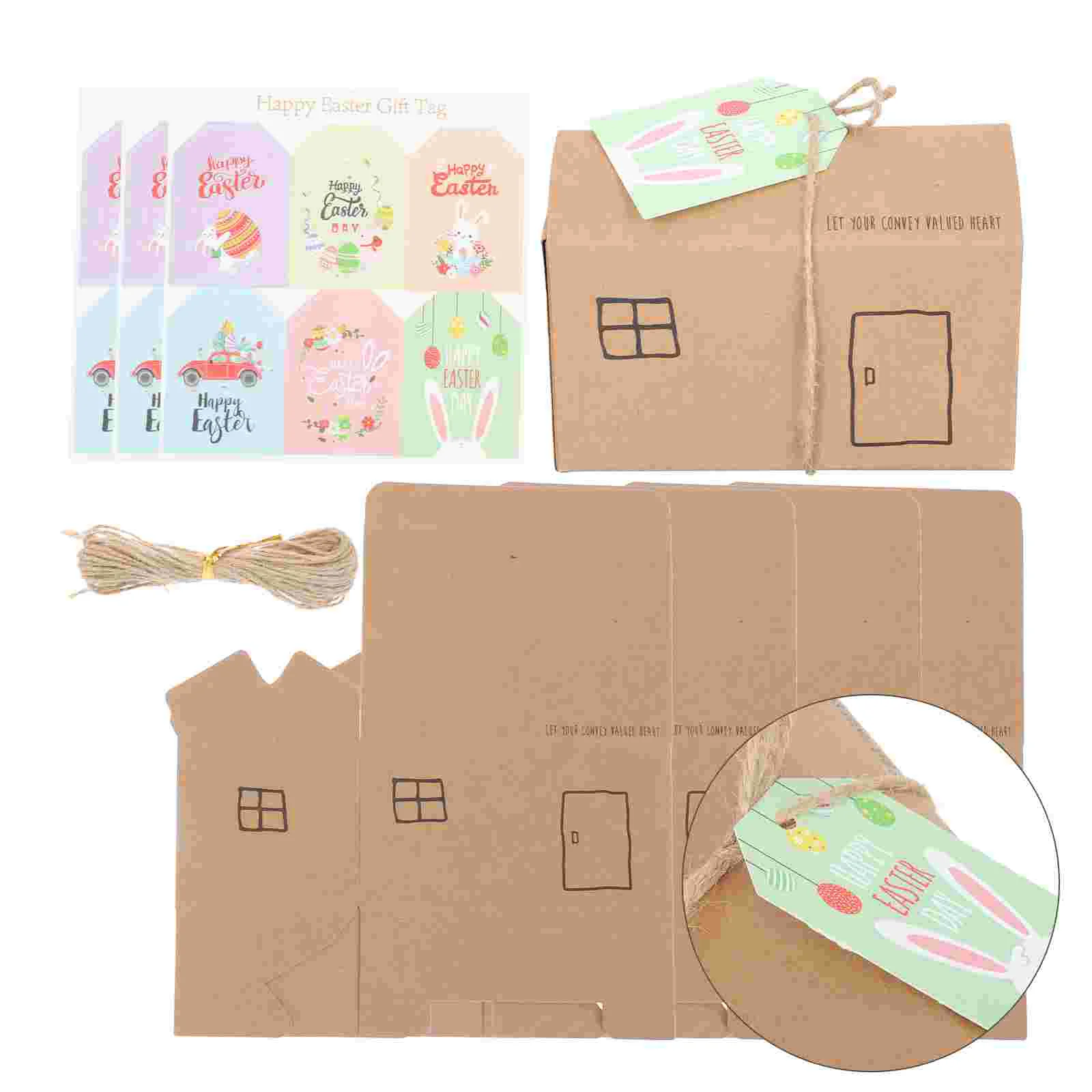 

24 Sets of Candy Boxes Packing Boxes Packing Boxes Gift Boxes for Festival Party Biscuit Candy