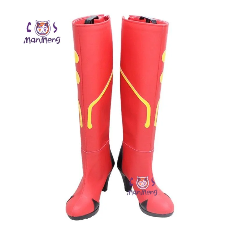 Обувь для косплея EVA Asuka Langley Soryu вечерние рождественские красные ботинки на