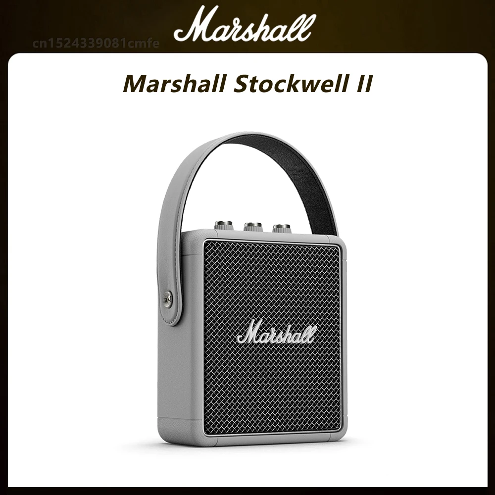 

Marshall Stockwell II Portable Bluetooth 5.0 Speaker Wireless Outdoor Travel Speaker IPX4 Waterproof Speaker Deep Bass Subwoofer