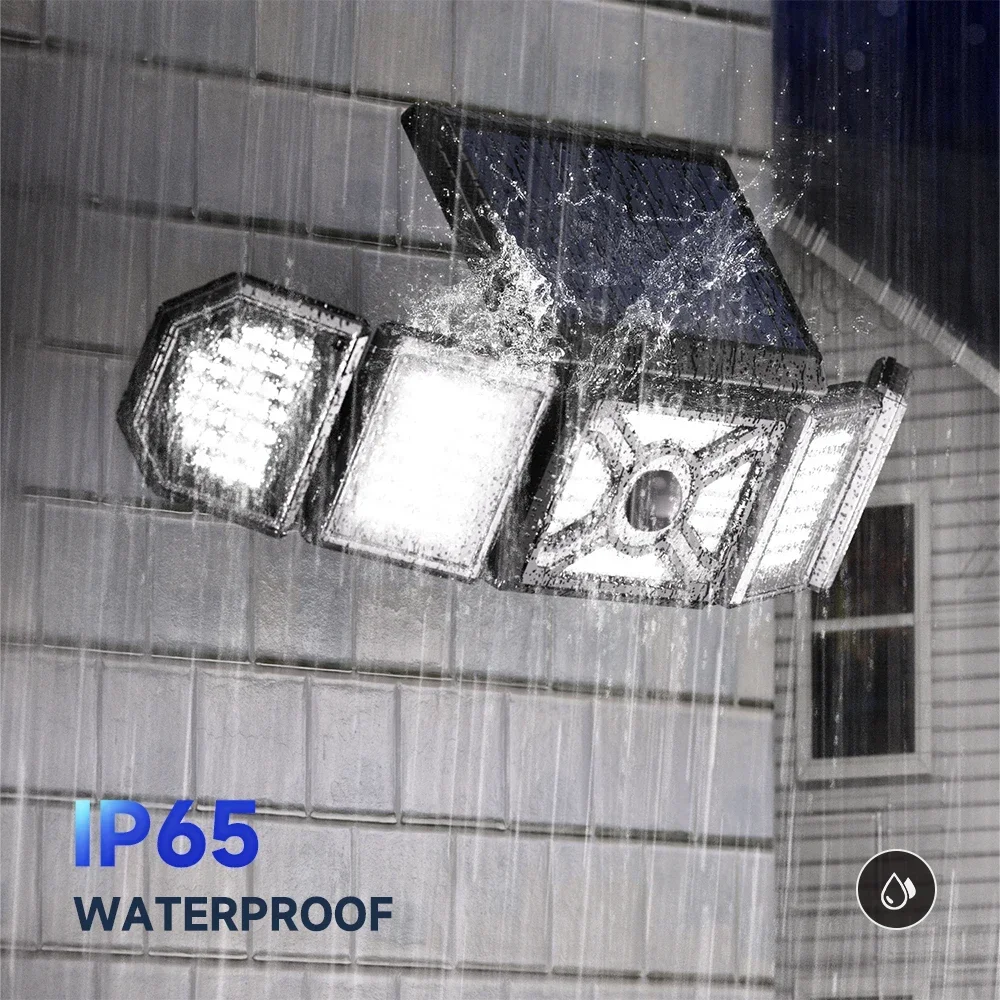 Уличные светильники на солнечной батарее с датчиком движения 5 насадок 244