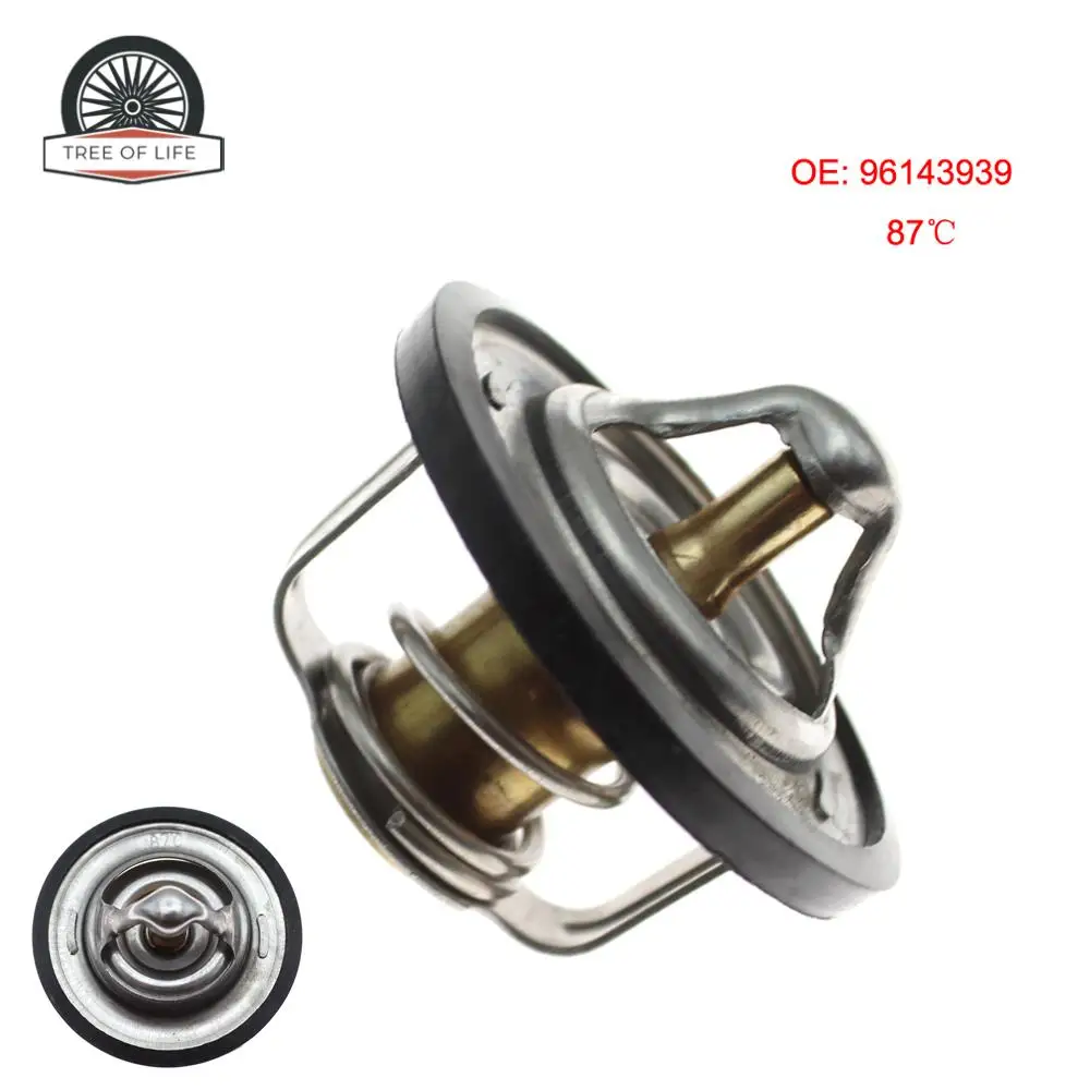 Фото Термостат 96143939 72HF8575A1A 6100630 для Chevrolet Aveo/Aveo5 2004-2008, Daewoo Lanos/Lacetti 2002-2009, Pontiac G3 1.6L L4 87c MTC №1