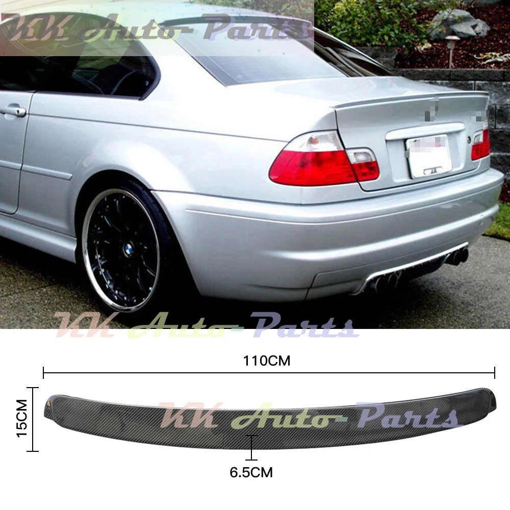 

Для BMW 3 серии E46 2D 1999-2006 верхний спойлер из углеродного волокна крыло задний багажник губа гоночные Спойлеры автонастройка