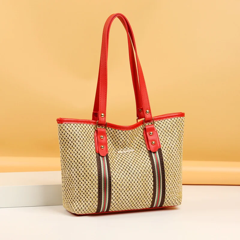

Bag women 2022 new fashion single shoulder bag simple leisure Tote Bag middle-aged women's high-capacity underarm Bag Fashion
