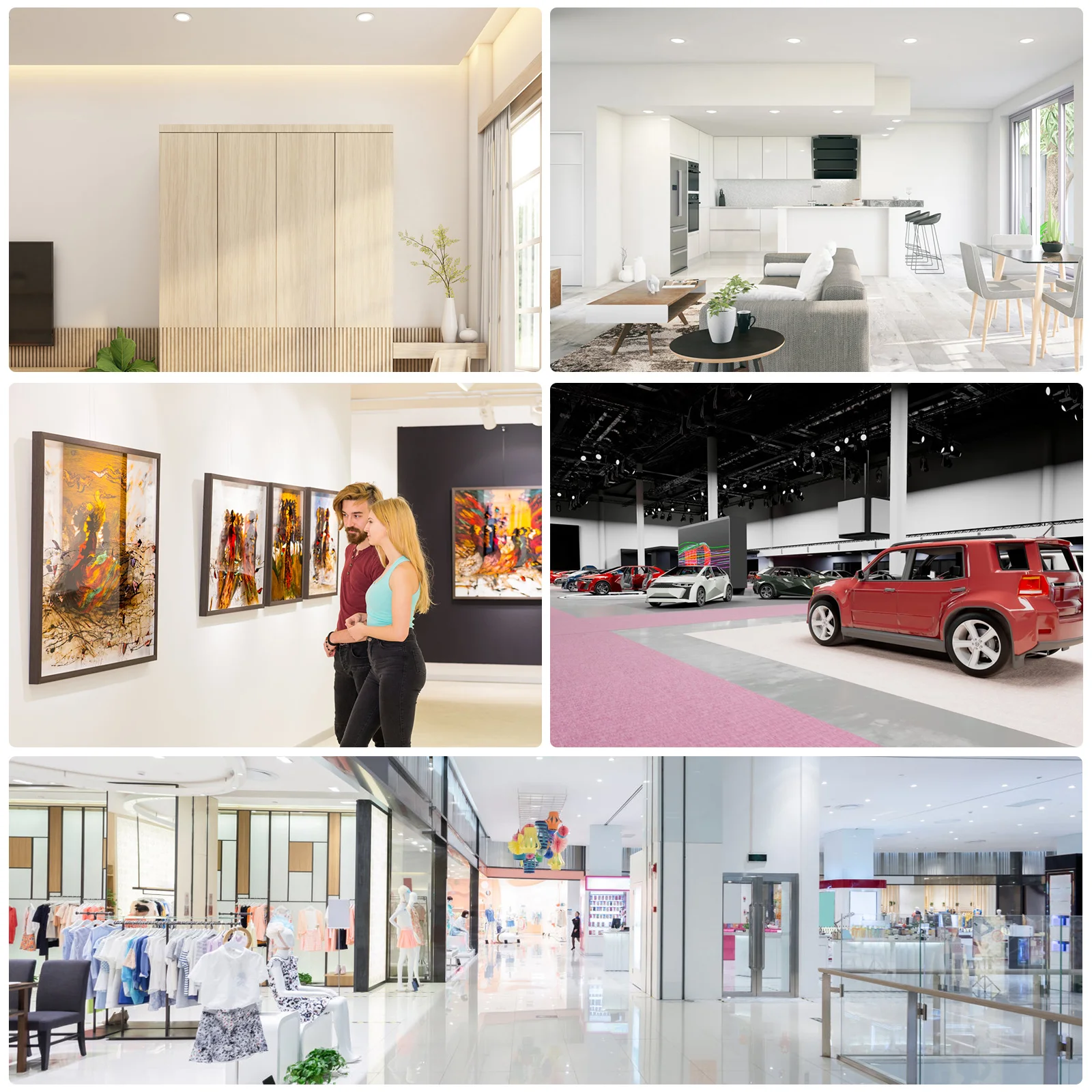 6шт Ligjt антибликовый абажур прожектор потолочный диффузор крышка освещение