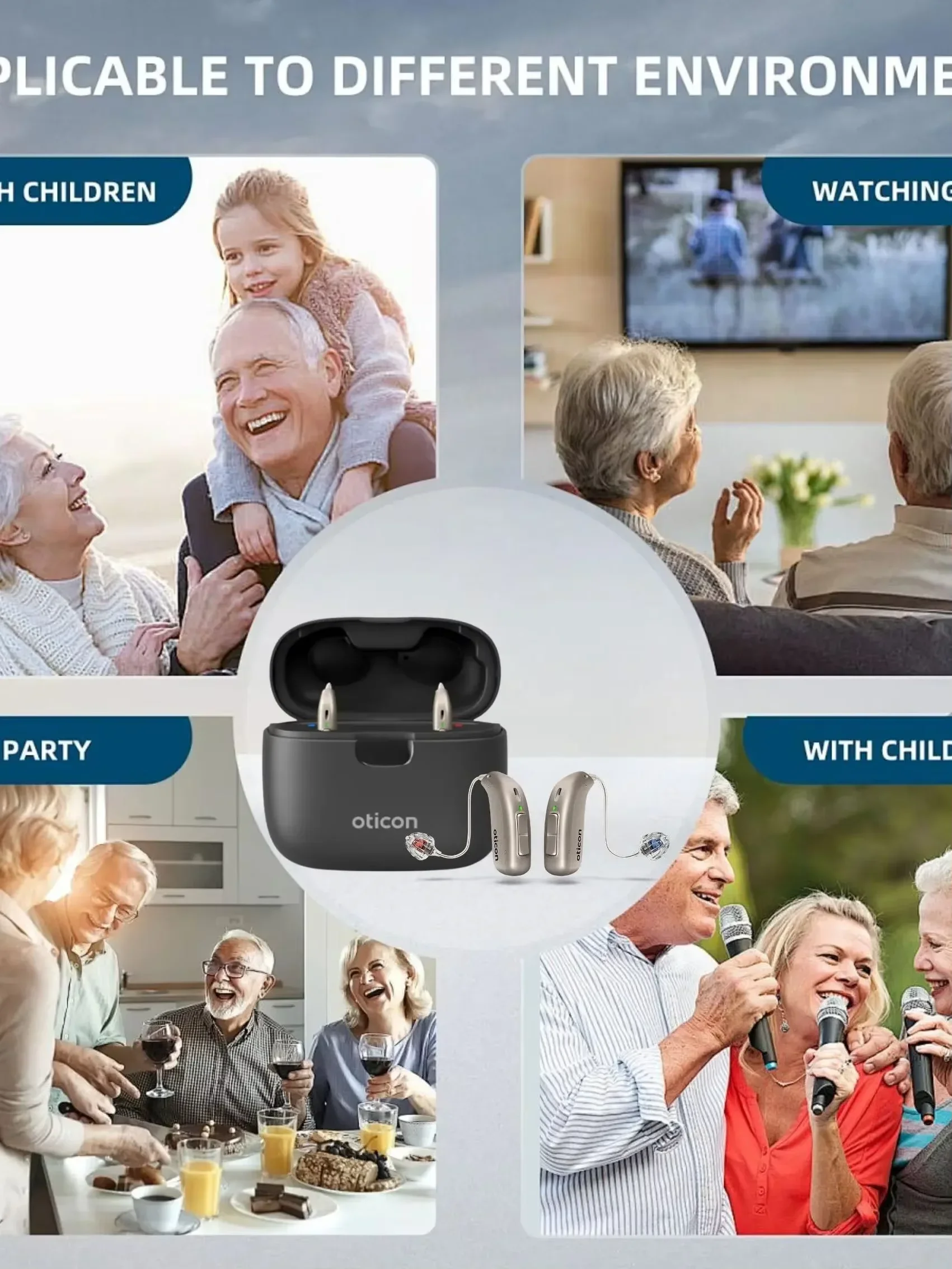 Фото Слуховой аппарат Oticon REAL 1 REAL 2 REAL 3 miniRITE T R, 48 каналов, Bluetooth, прямое подключение, перезаряжаемый, программируемый №4