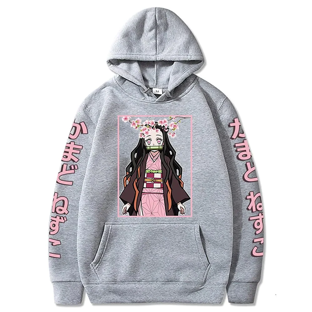 

Inspired By Demon Slayer Kamado Nezuko Hoodie Cartoon Manga Anime Harajuku Graphic Kawaii Hoodie for Men's Women's