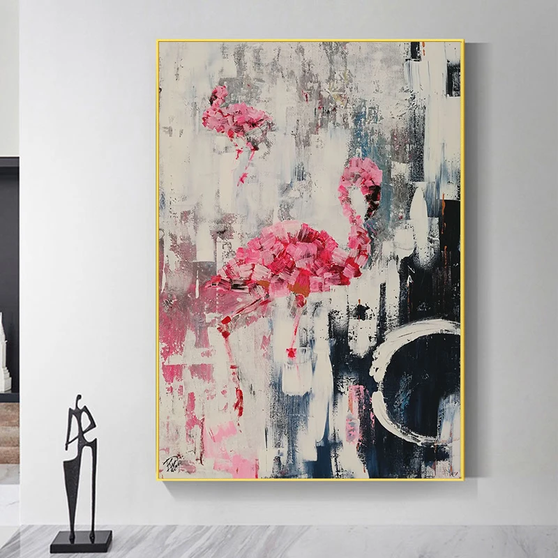 

Nature Magestic FlamingOs Poster and Print Canvas Painting Poster Wall Art Pictures Home Decor for Living Room Cuadros