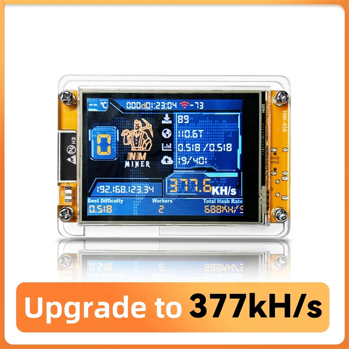 T47C_NMMiner NerdMiner V2 Хешрейт 377KH/S ESP32 2 8-дюймовый интеллектуальный дисплей