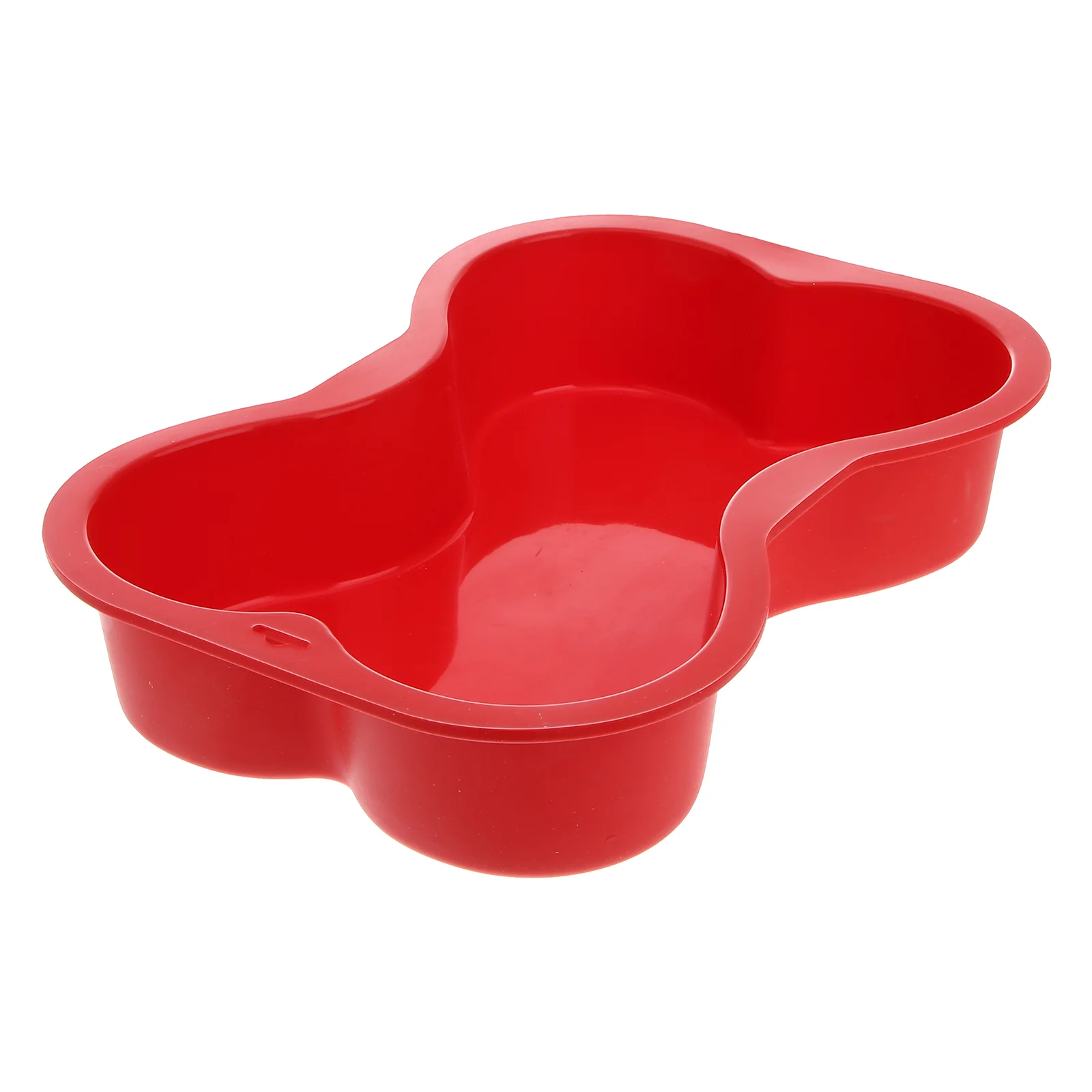 

Non-stick Silicone Dog Bone Shape Cake Pan for Puppy Dog Birthday (Red)
