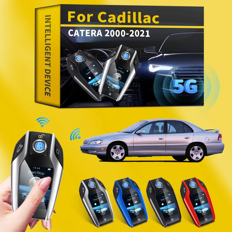 

Для Cadillac CATERA 2000-2021 модифицированный смарт-ключ с ЖК-дисплеем бесключевой доступ дистанционный ключ для автомобиля с ЖК-экраном Запуск одной...
