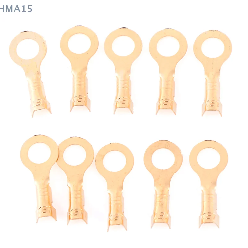 100 шт. 4 2 мм золотой латунный круглый разъем для провода питания