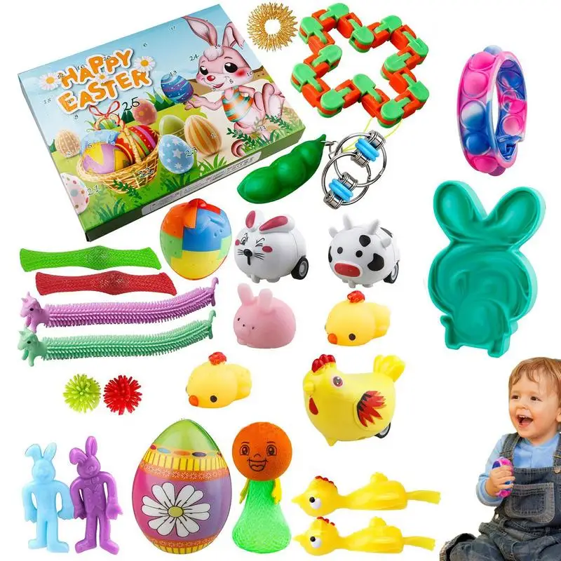 

Advent Calendar 2023 24 Days Of Surprises Easter Toys For Kids Toddlers Easter Holiday Gifts Countdown Calendar To Count Down