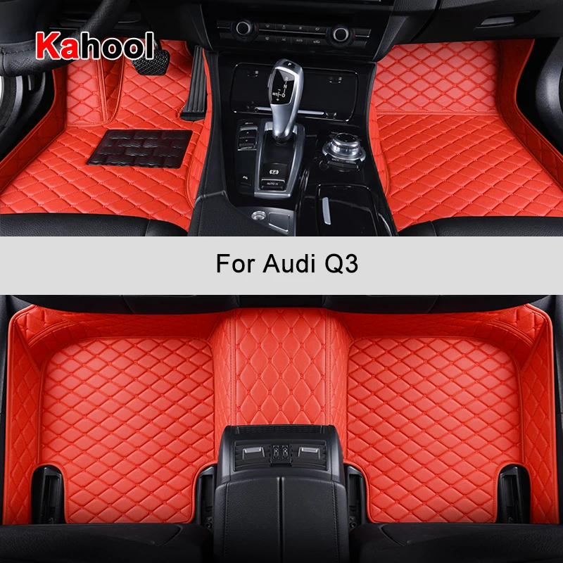 

KAHOOL Custom Car Floor Mats For Audi Q3 Auto Accessories Foot Carpet