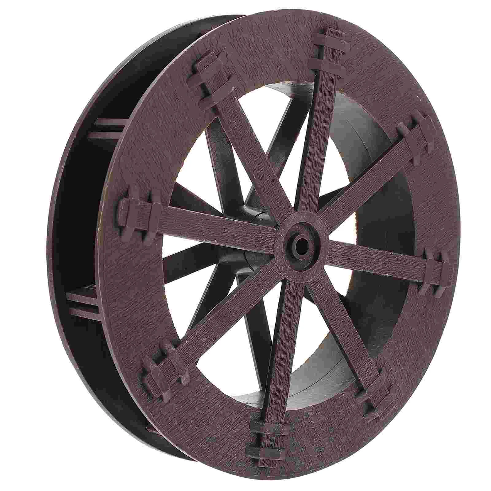 

DIY Waterfall Fountain Water Wheel With Axle Scene Layout Decor Artificial Bonsai Small Water Fengshui Wealth Transfer Wheel