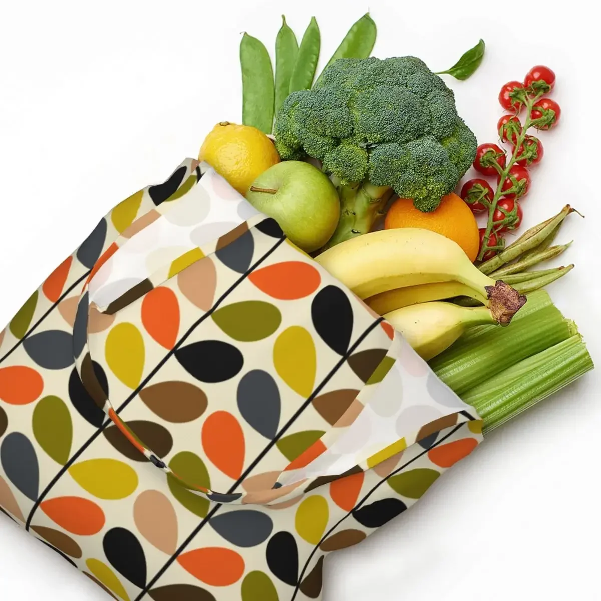 Изготовленная на заказ сумка для покупок с несколькими стержнями холщовая