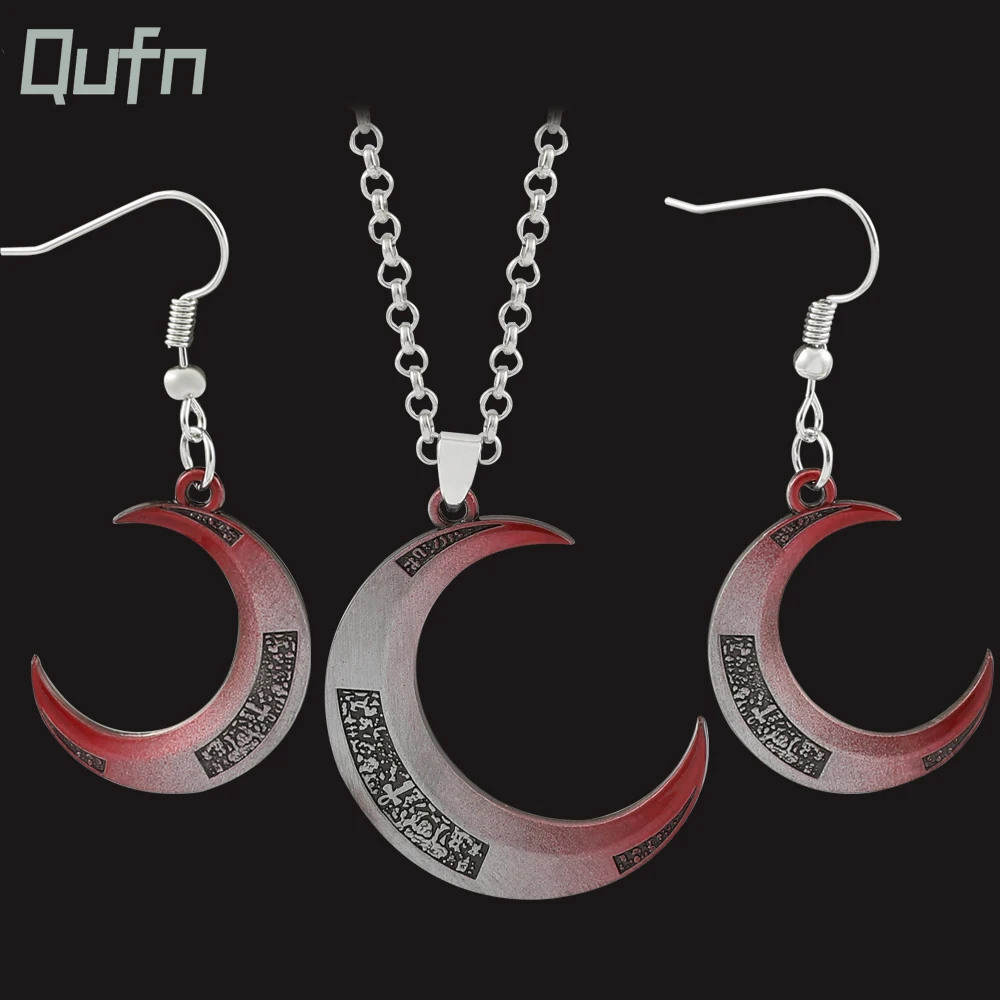 

Moon Knight Necklace Earring Marc Spector Cosplay Jewelry Women Gift