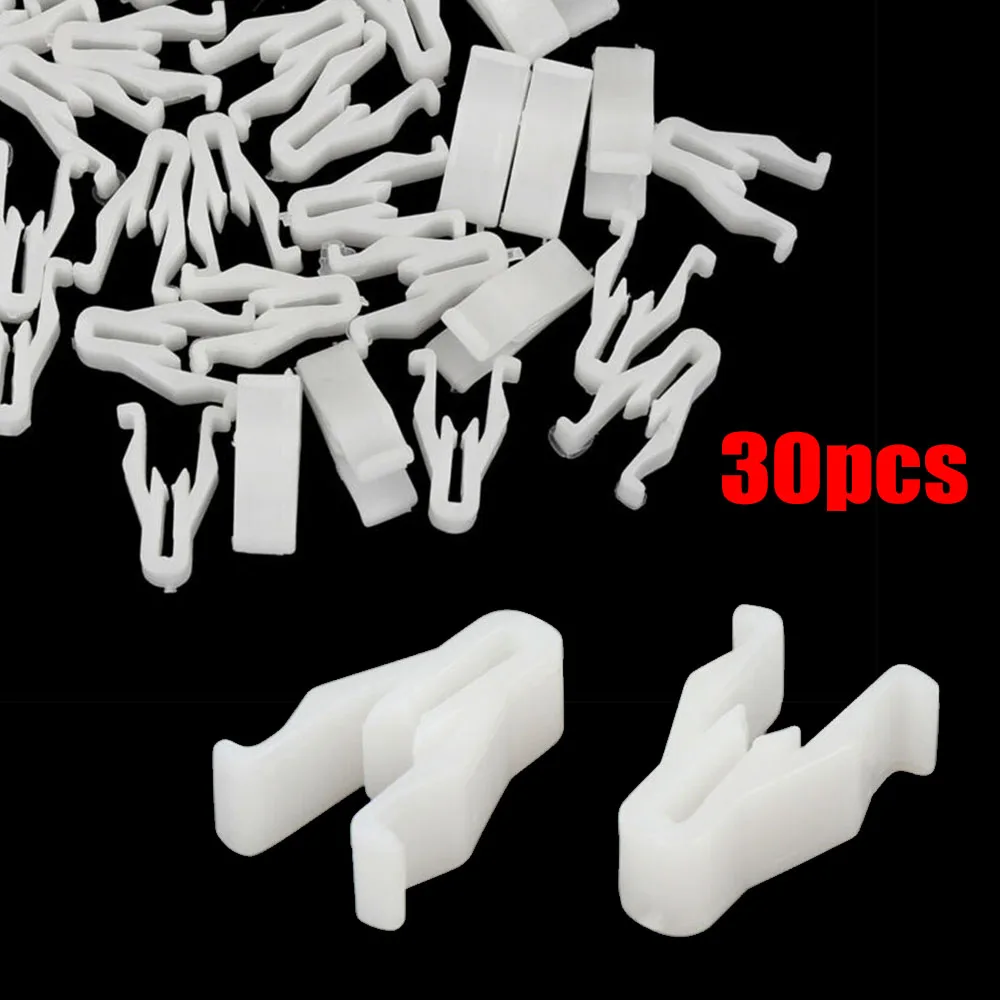 

30 Pcs White Plastic Nylon Switch Bezel Clip For Toyota For Lexus For 4Runner For Highlander CT200h GS350 GS450h I 50 LS460