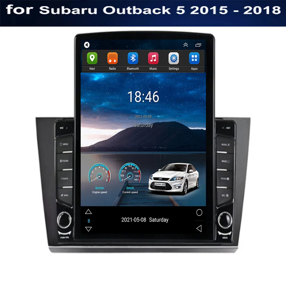 

For Tesla Style 2Din Android 12 Car Radio For Subaru Outback 5 2015 - 2038 Multimedia Video Player GPS Stereo Carplay DSP Camera