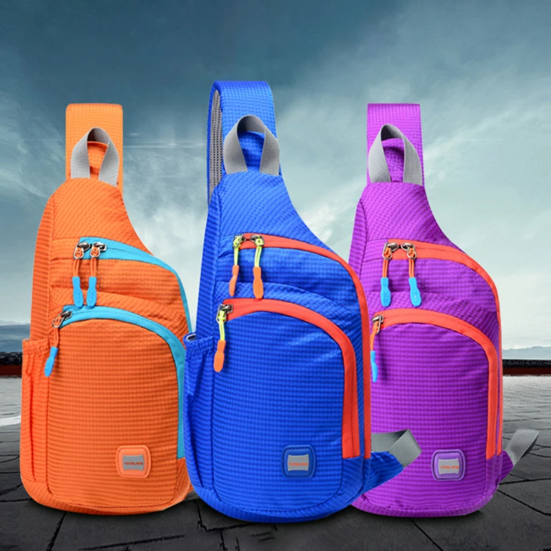

Small Travel Bag Sling Chest Bag Nylon Crossbody Bags Waterproof Cycling Backbag Outdoor Sport Water Bottle Bagpack