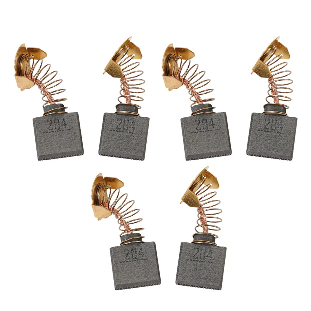 6 шт. угольные щетки 18*16*7 мм запасные части GA9050 GA9067 9069 CB204 CB-204 угловые шлифовальные