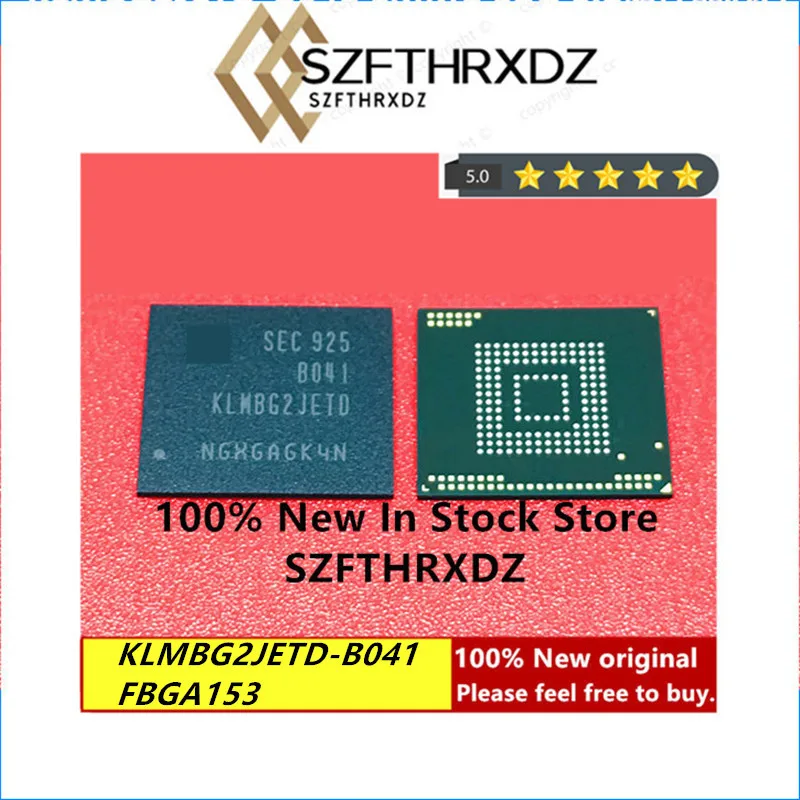 

100% NEW ORIGINAL KLMBG2JETD-B041 FBGA-153 EMMC 32GB KLMBG2JETD FBGA153