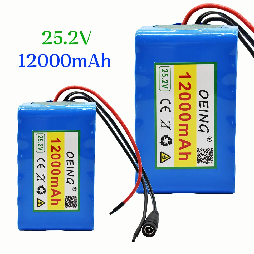 

NEWEST 6s2p 24V 12.0Ah 18650 To Lithium Battery Pack 25.2v 12000mAh Electric Battery Bike with BMS