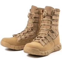 2021 cross border supply new high top combat green desert brown light combat military and tactical boots