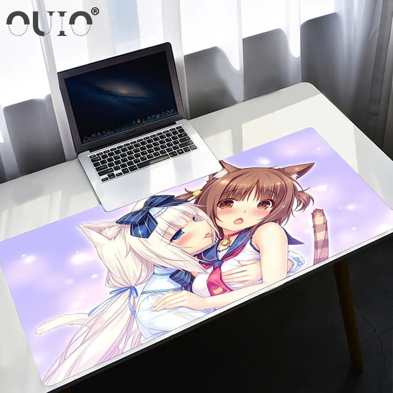 

Laptop Gamer Mouse Pad Anime Carpet Mousepad Nekopara Mat Mause Gamer Rug Keyboard Gaming Accessories Bare Breast Deskpad Large