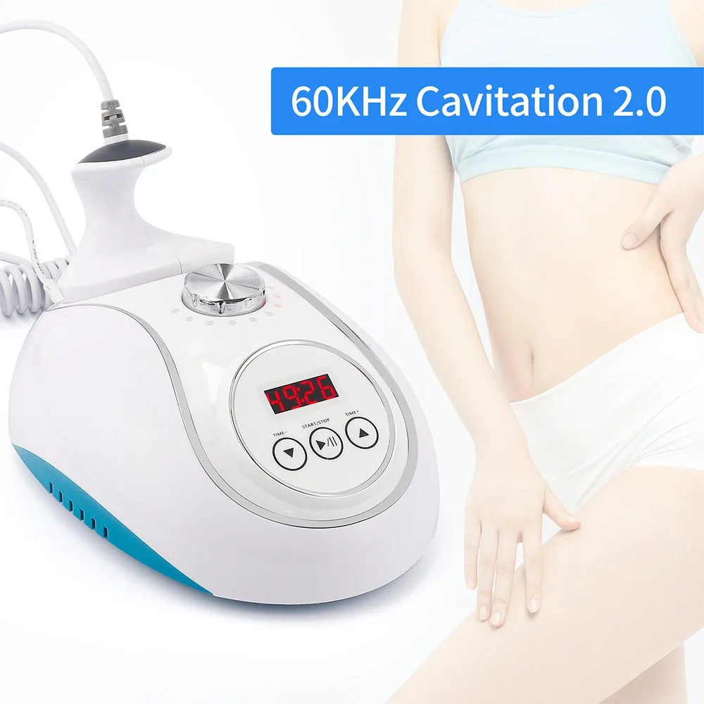 60K 2.0 Ultrasound Cavitation Body Shaping Machine Weight Loss Fat Burner Slimming Massager Anti-Cellulite Fat Burning Removal