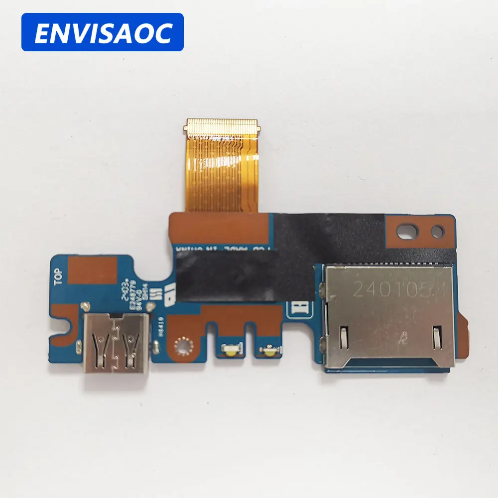Фото Для ноутбука ASUS Vivobook Pro 15 OLED N6506 N6506M N6506MV N6506MJ N6506MU: кабель-плата с разъемом 3,5 мм для наушников и USB-портом №1