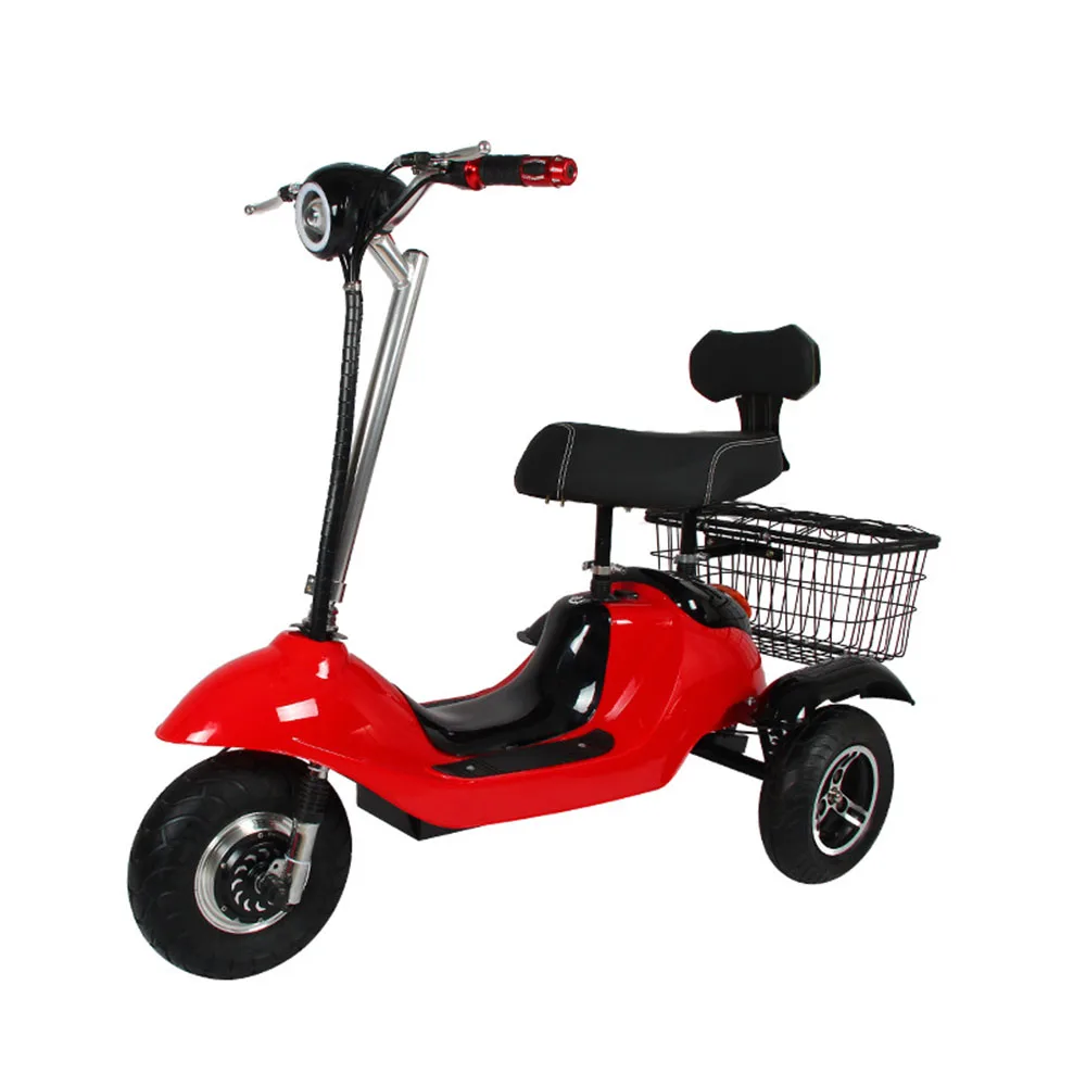 Электрический трехколесный двигатель 500 Вт, 13 Ач, складной, увеличивающий размер шин, демпфирующий, малый размер, для поездок, Высокая номинальная стоимость