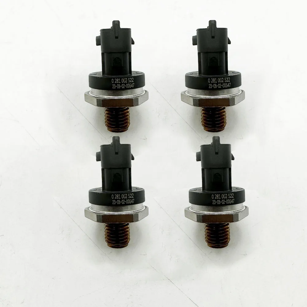 1/4PCS 0281002522 0281006186 0281006022 Common Rail Fuel Pressure Sensor 0281002909 For B-MW 3 5 7 SERIES Iveco DAILY III Fiat